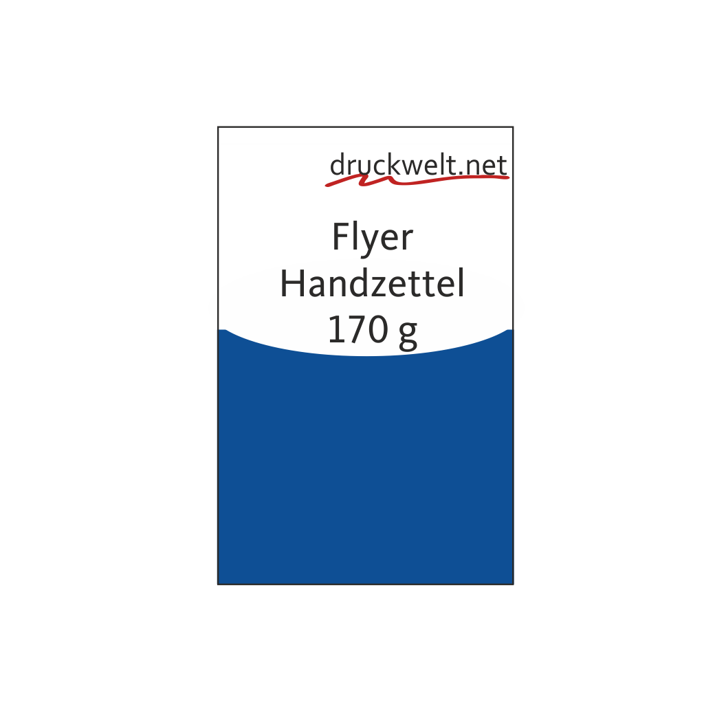 Flyer, Handzettel 170 g Bilderdruck matt