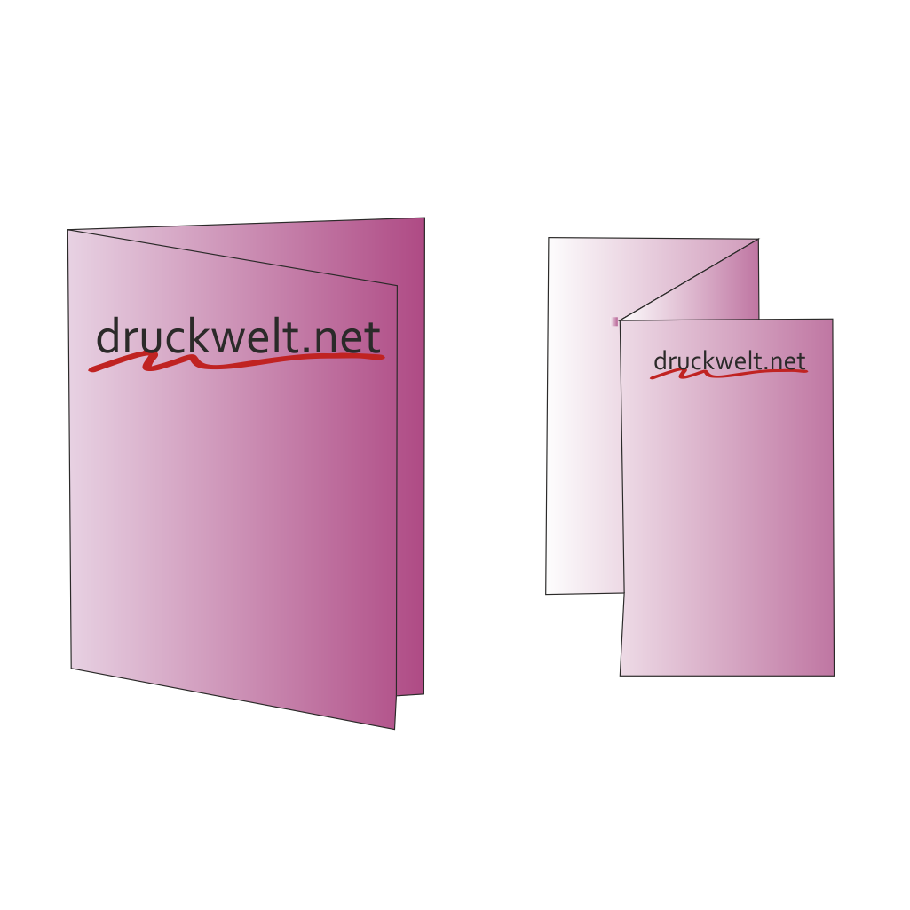 Falzflyer DIN A 4 auf 250 g Bilderdruck matt oder glänzend (bitte angeben)