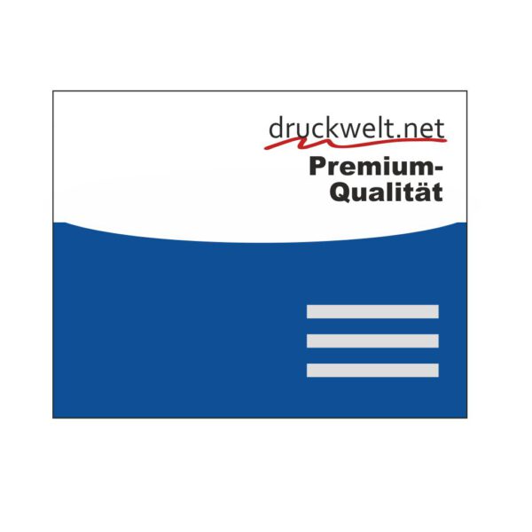 Visitenkarten Premium-Qualität in 4c. Ein- oder zweiseitig mit spitzer oder runder Ecke